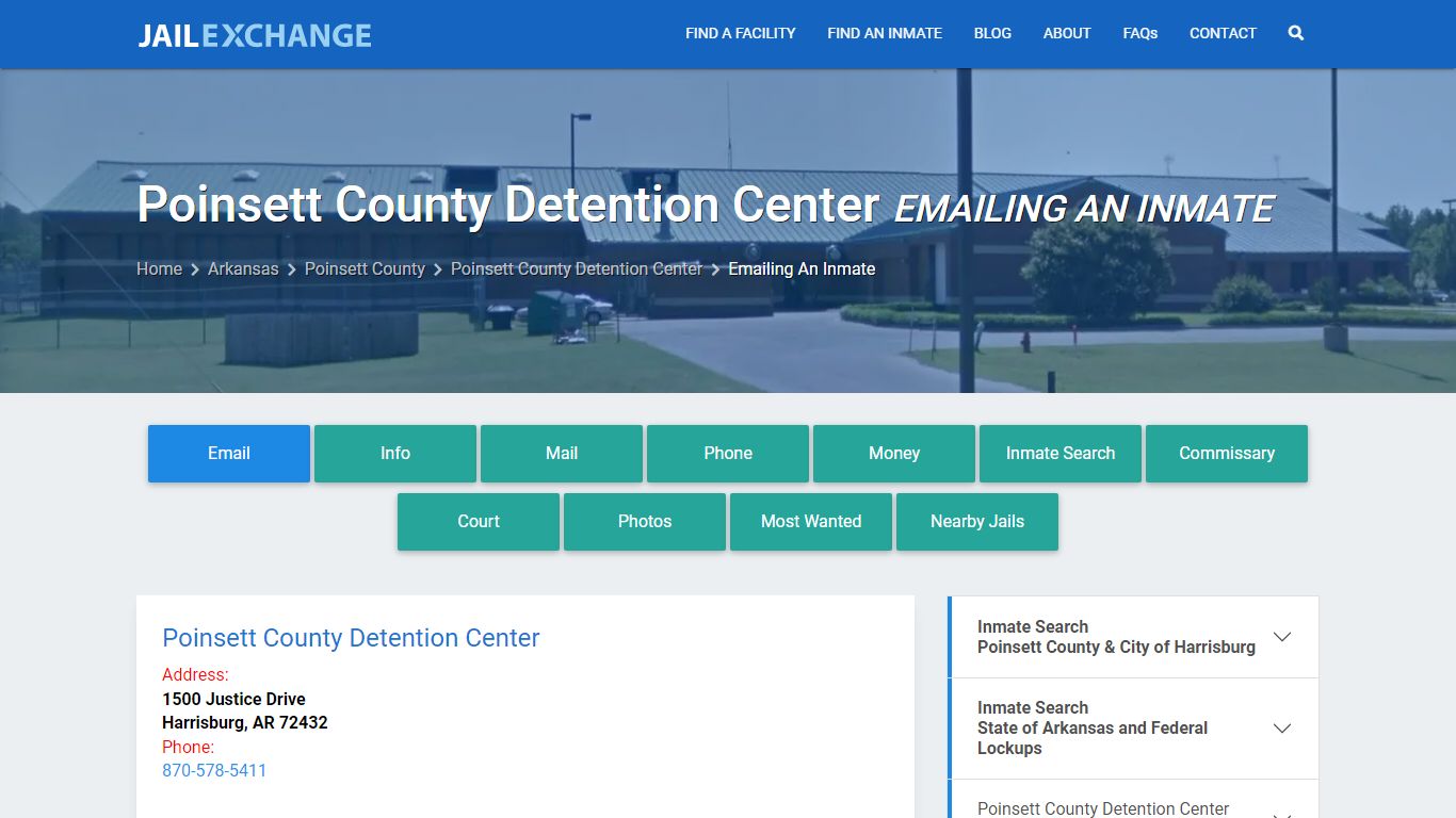 Inmate Text, Email - Poinsett County Detention Center, AR - Jail Exchange
